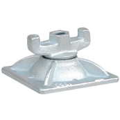 Combination plate, 1-part, movable